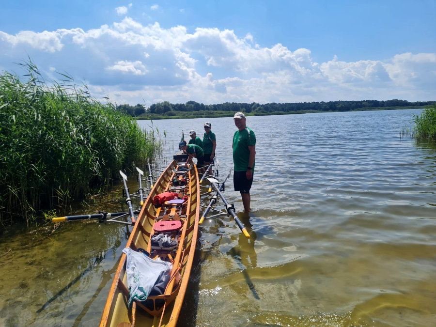 Wanderfahrt 4er Anlegen am Schilf